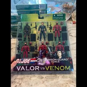 G.I. Joe 2004 Valor‎ vs Venom 1:18 XAMOT and CRIMSON GUARD FORCE 6-Pack MOSC